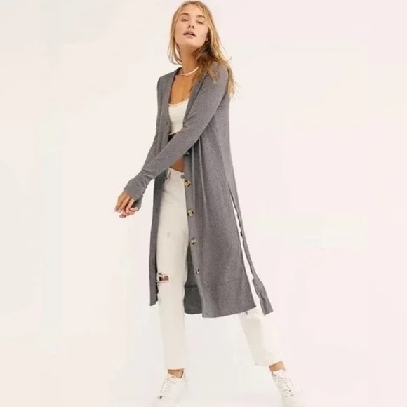 🐰 Forever 21 Lightweight Front Button Cardigan Sweater Dress - Picture 3 of 15